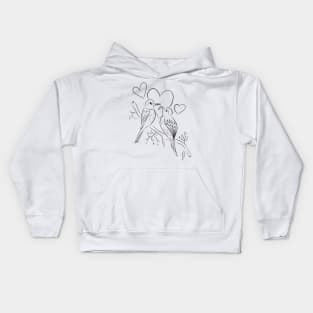 Birds in love Kids Hoodie